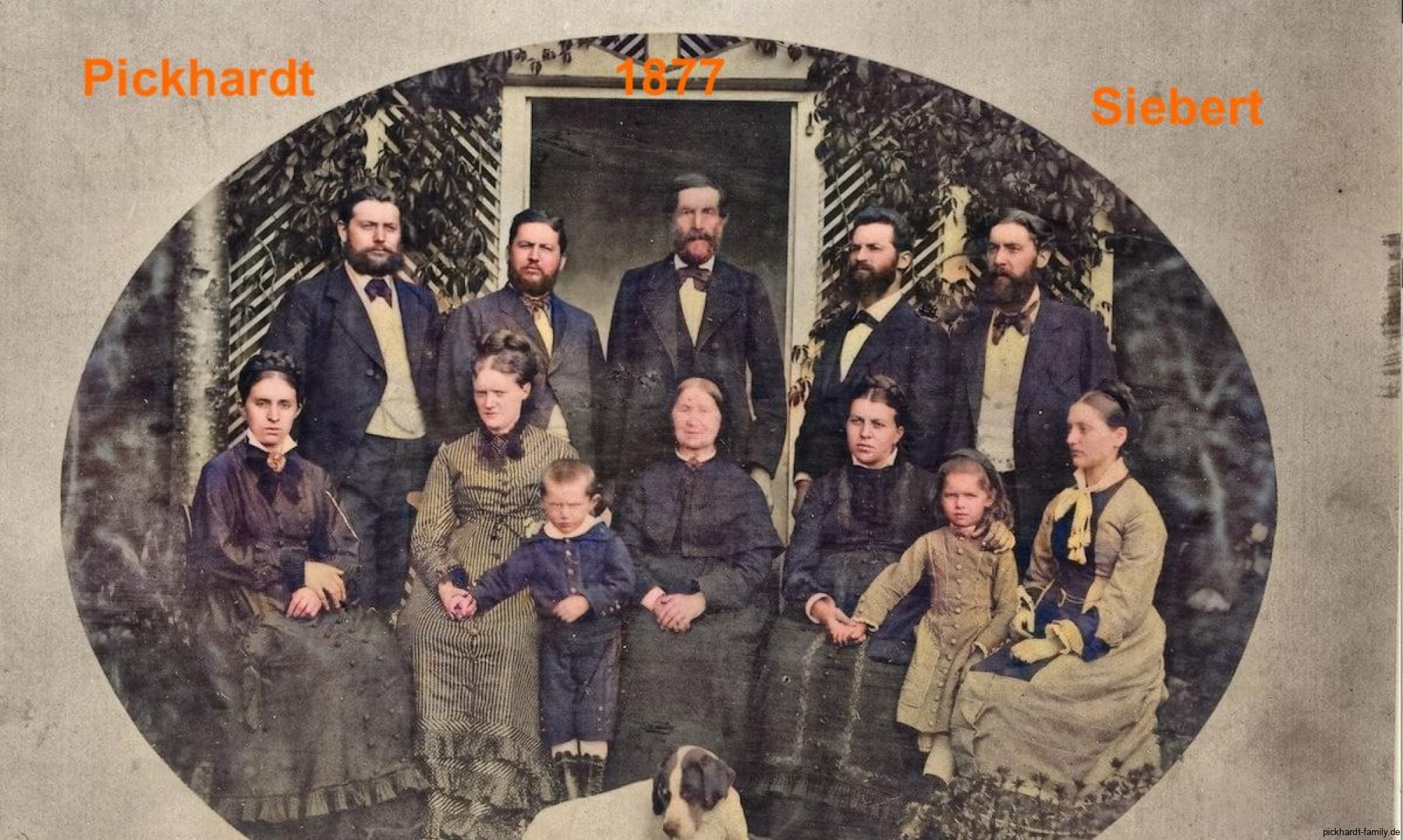 Familie Siebert-1877 mit Pickhardt Mädchen